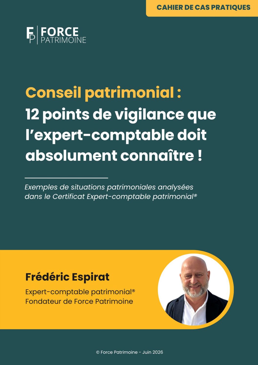 Cahier de cas pratiques — Conseil patrimonial
